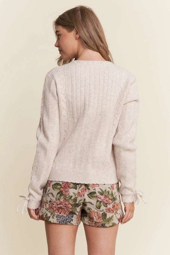Multi-Color Button Cardigan