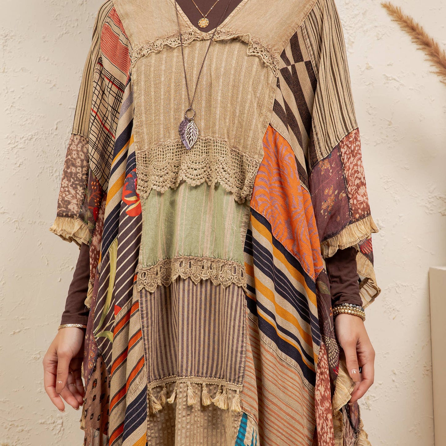 Canyon Sands Patchwork Cape Wrap