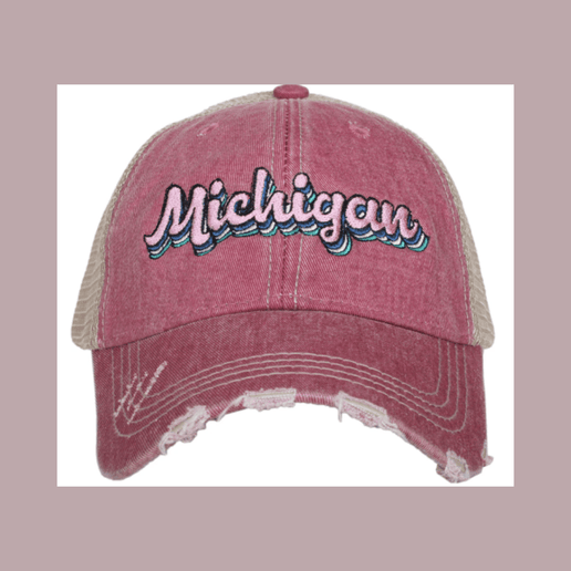 Michigan Layered Trucker Hats