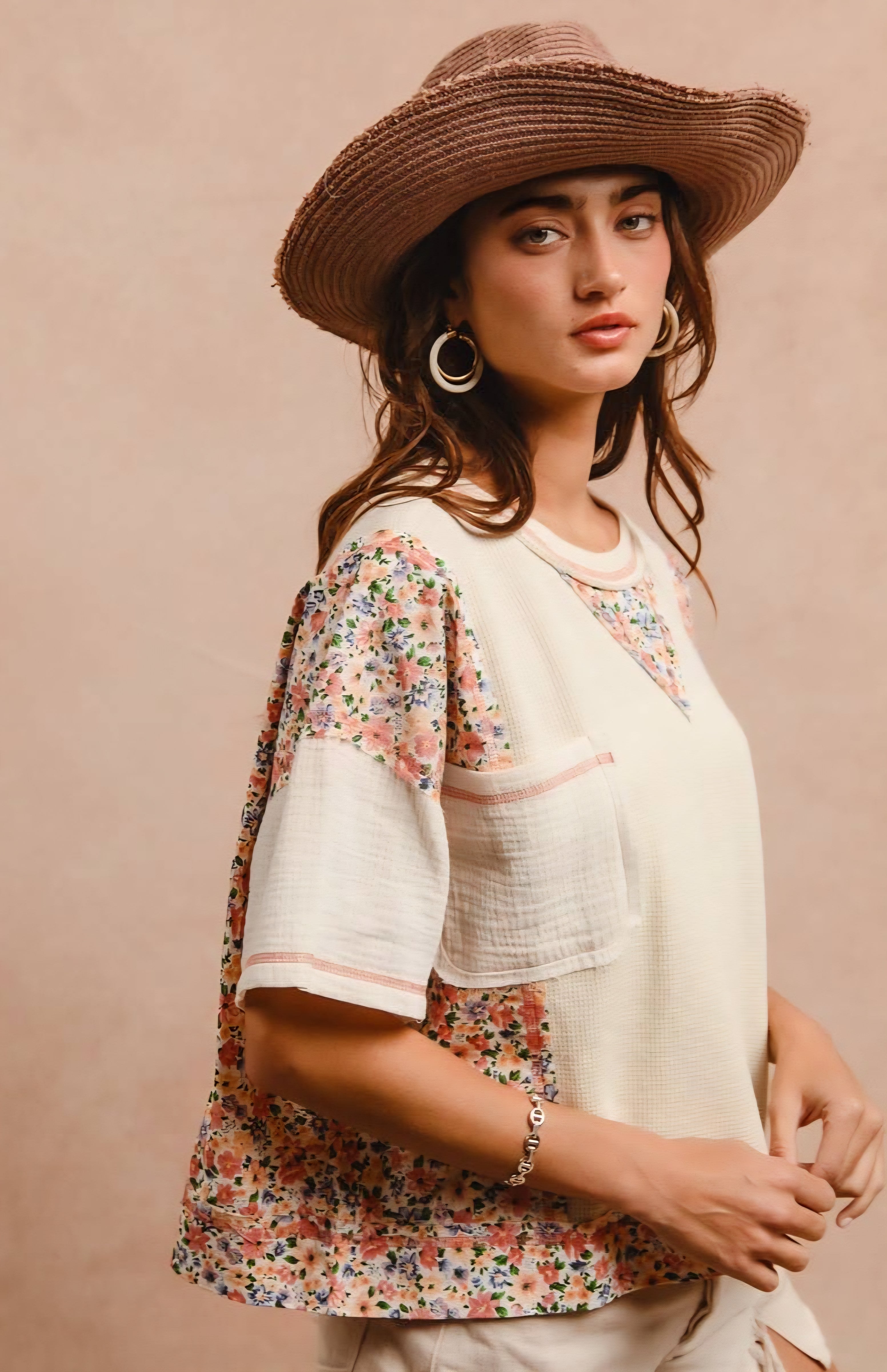 Floral Mix Top 🌸