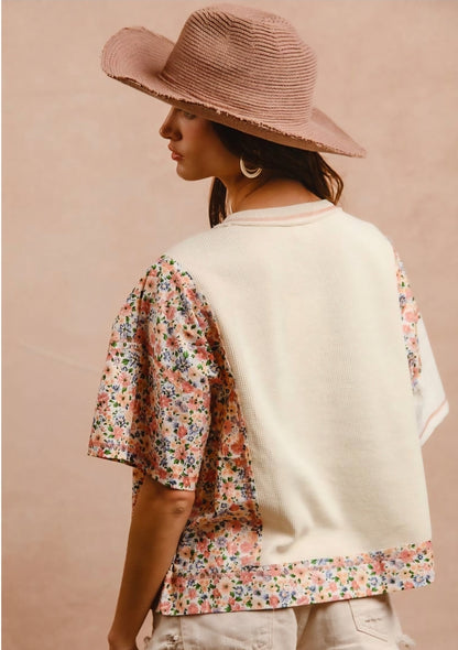 Floral Mix Top 🌸