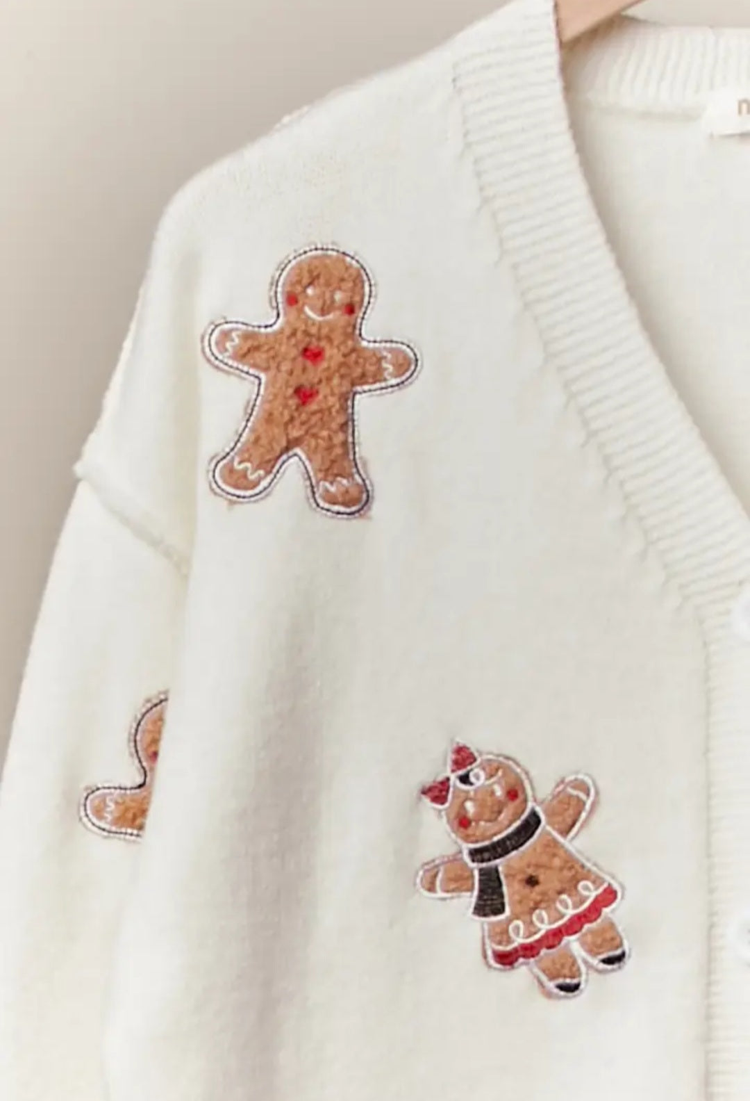 Gingerbread Patch Cardigan