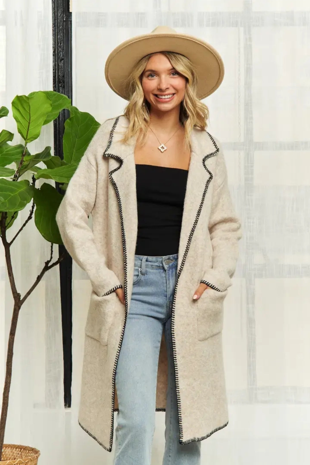 Open Front Sweater Cardigan