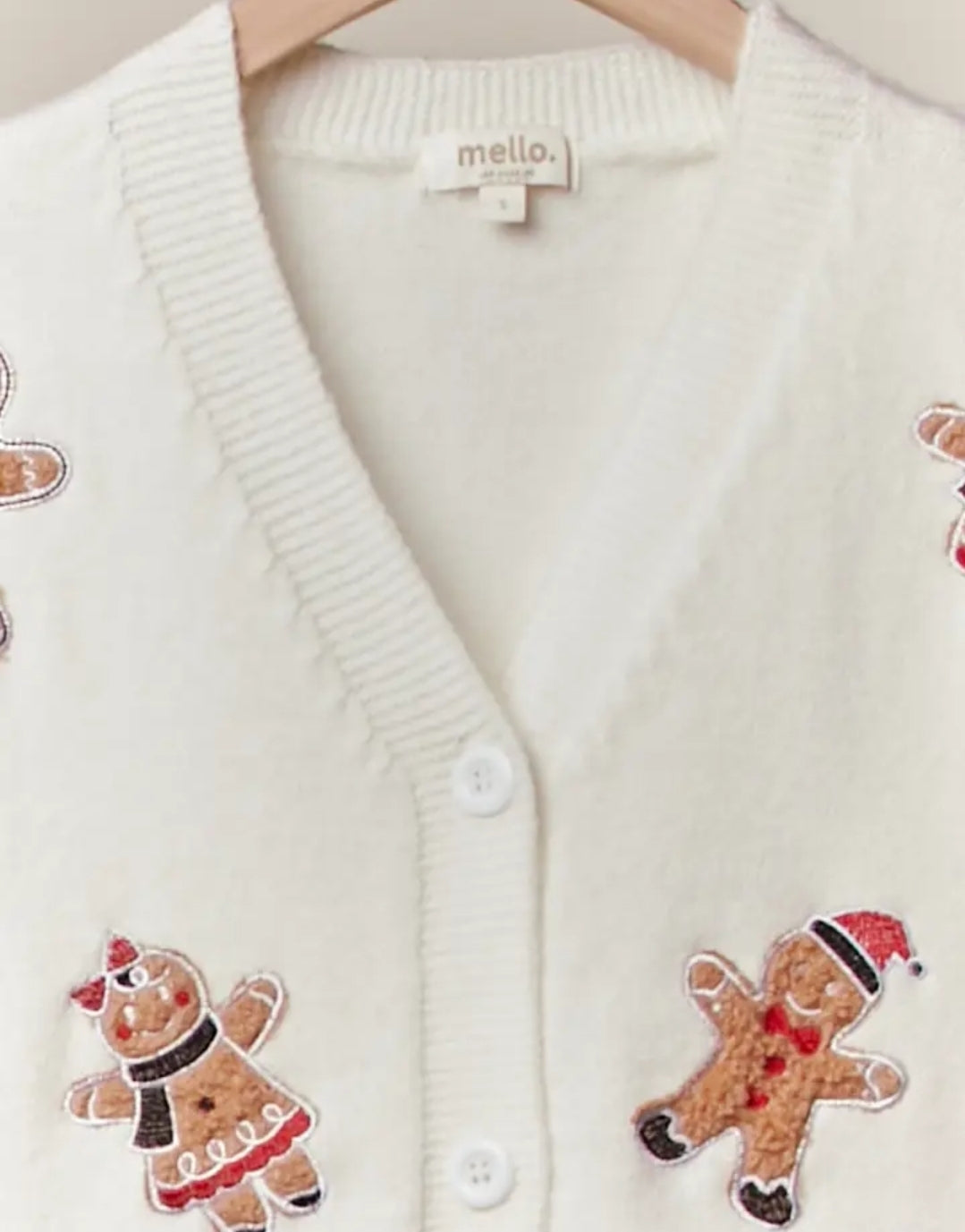 Gingerbread Patch Cardigan