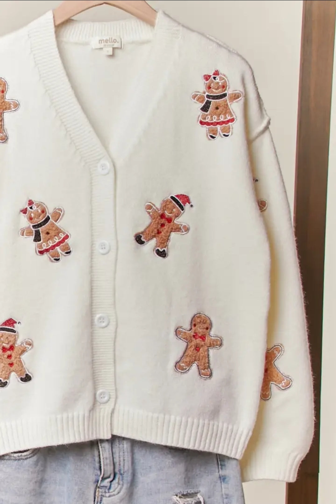 Gingerbread Patch Cardigan