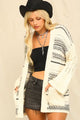 Drop Shoulder Open Front Cardigan