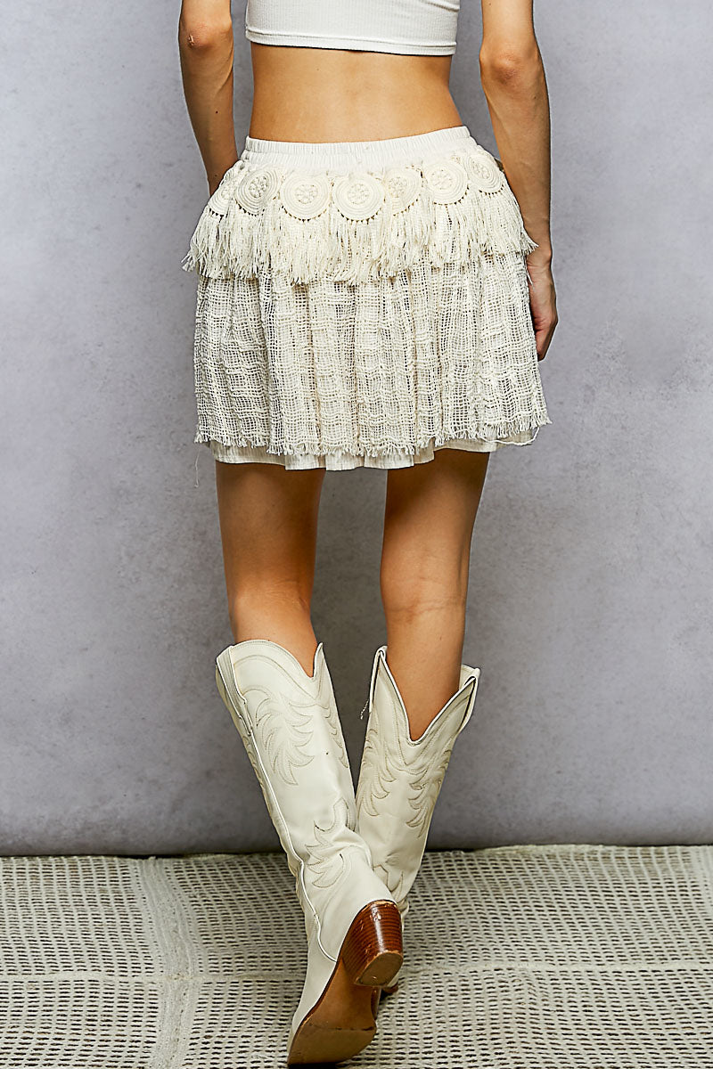 🤎 Desert Muse Fringe Skirt 🤎