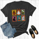 Unisex Retro Halloween Stamps Tee Shirt