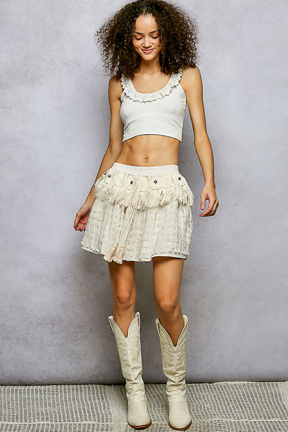 🤎 Desert Muse Fringe Skirt 🤎