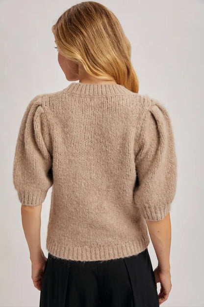 Puff Sleeve Knit Sweater