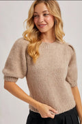 Puff Sleeve Knit Sweater