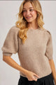 Puff Sleeve Knit Sweater