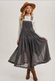 Tulle Bib Maxi Dress