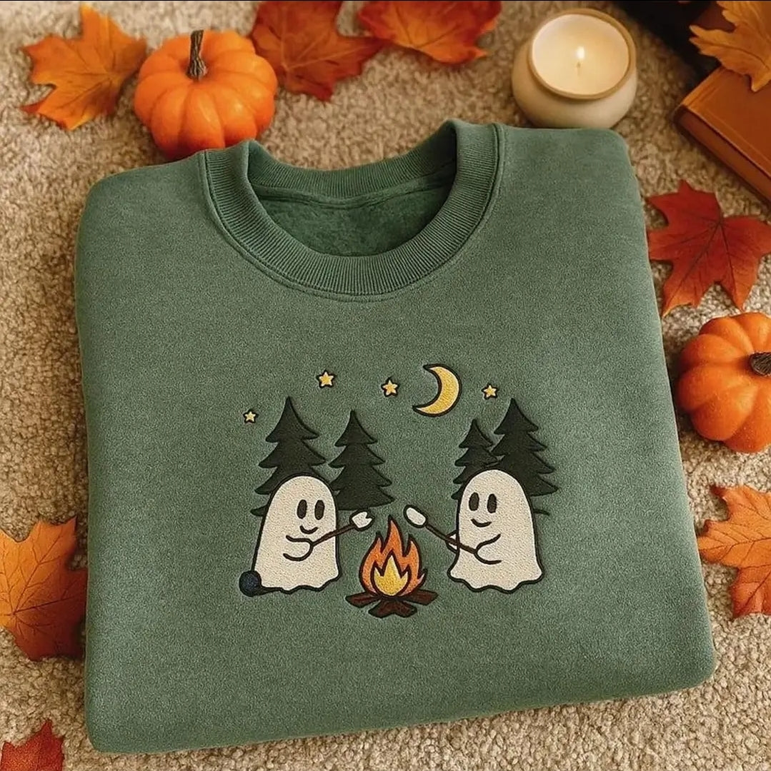 Ghost Camping & Bonfire Unisex Sweatshirt