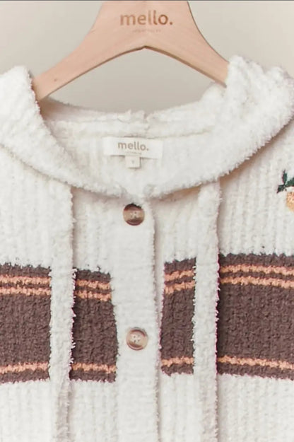 Floral Embroidery Patchwork Cardigan
