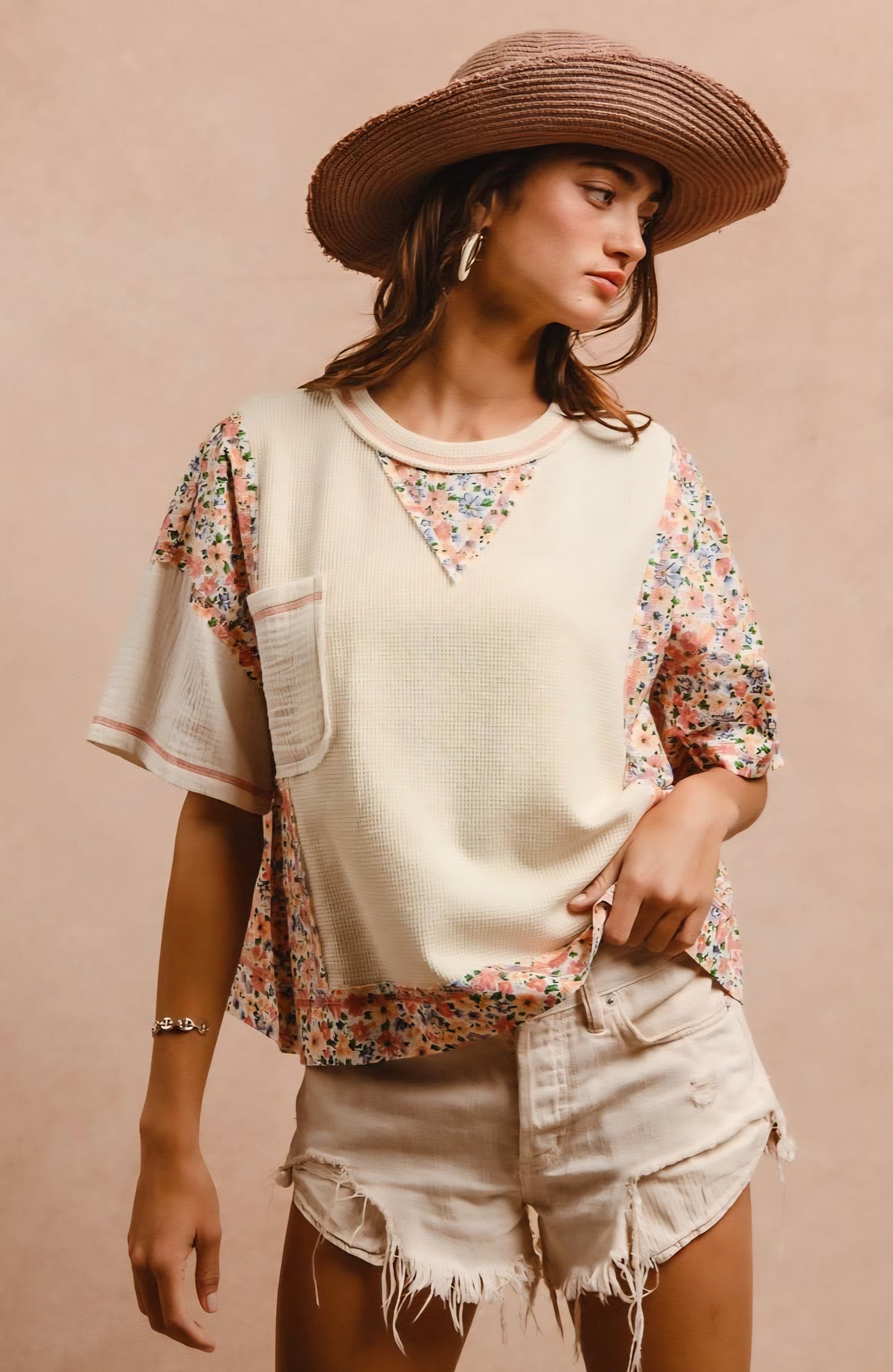 Floral Mix Top 🌸